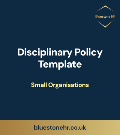 Disciplinary Policy Template - Small Organisations