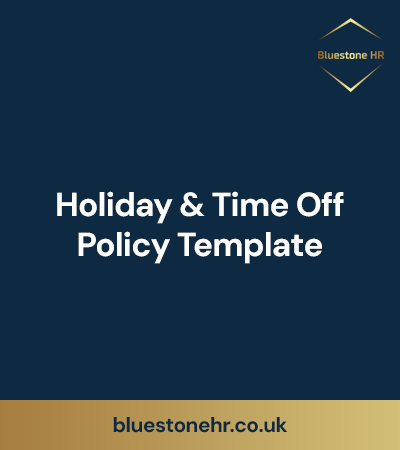 Holiday and time off policy template