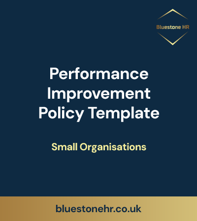Performance improvement policy template - small organisations