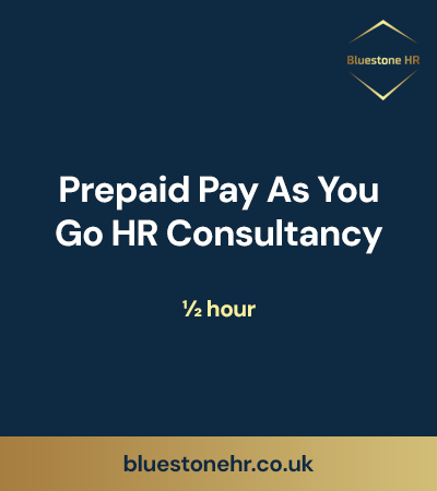 Prepaid pay as you go HR consultancy - 1/2 hour